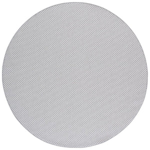 Safavieh Terrace Power-Loomed Polypropylene Runner Rug with Geometric Pattern for Hallways Gray 6'-7" x 6'-7" Round TER810F-7R