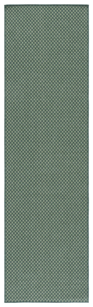 Safavieh Terrace Power-Loomed Polypropylene Runner Rug with Geometric Pattern for Hallways Green 2'-3" x 8'-0" TER810Y-28