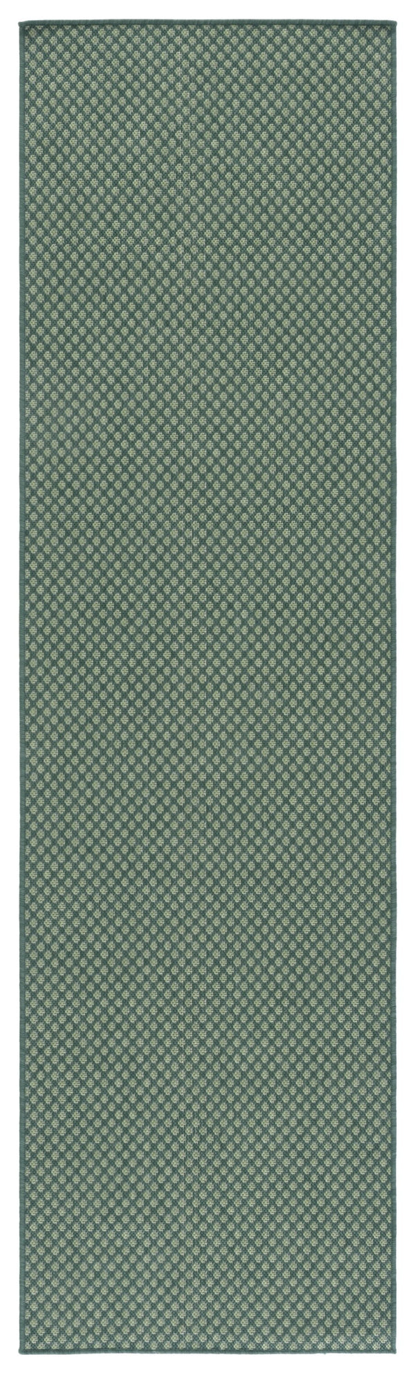 Safavieh Terrace Modern Green And Ivory Geometric Area Rug — Power-Loomed, Fade-Resistant, Indoor/Outdoor Durable 5'-3" x 7'-6" TER810Y-5