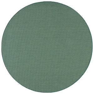 Safavieh Terrace Power-Loomed Polypropylene Runner Rug with Geometric Pattern for Hallways Green 6'-7" x 6'-7" Round TER810Y-7R