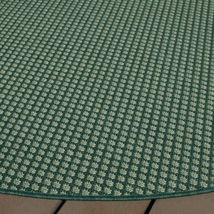 Safavieh Terrace Power-Loomed Polypropylene Runner Rug with Geometric Pattern for Hallways Green 6'-7" x 6'-7" Round TER810Y-7R