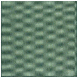 Safavieh Terrace Power-Loomed Polypropylene Runner Rug with Geometric Pattern for Hallways Green 6'-7" x 6'-7" Square TER810Y-7SQ