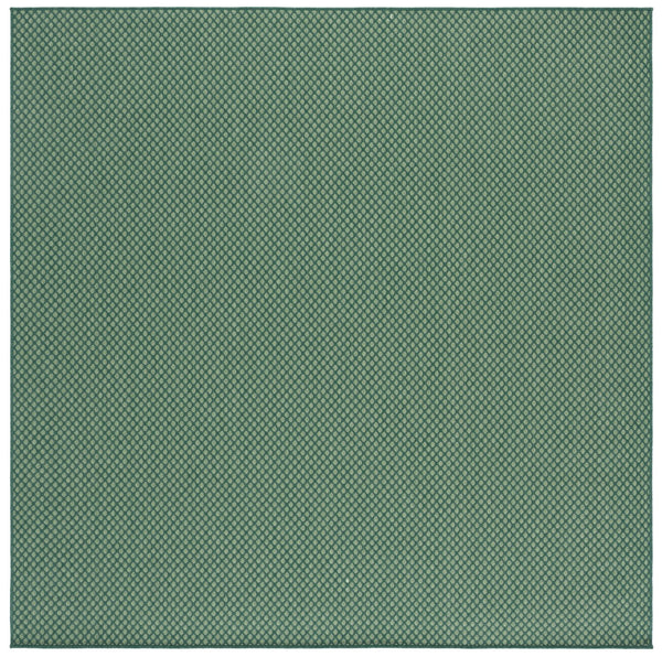 Safavieh Terrace Modern Green And Ivory Geometric Area Rug — Power-Loomed, Fade-Resistant, Indoor/Outdoor Durable 5'-3" x 7'-6" TER810Y-5
