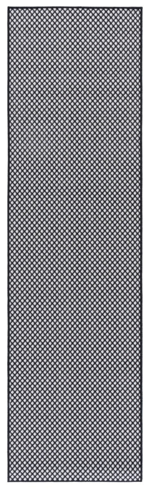 Safavieh Terrace Power-Loomed Polypropylene Runner Rug with Geometric Pattern for Hallways Black 2'-3" x 8'-0" TER810Z-28