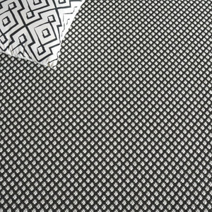Safavieh Terrace Power-Loomed Polypropylene Runner Rug with Geometric Pattern for Hallways Black 2'-3" x 8'-0" TER810Z-28