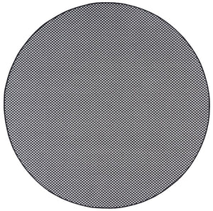 Safavieh Terrace Power-Loomed Polypropylene Runner Rug with Geometric Pattern for Hallways Black 6'-7" x 6'-7" Round TER810Z-7R