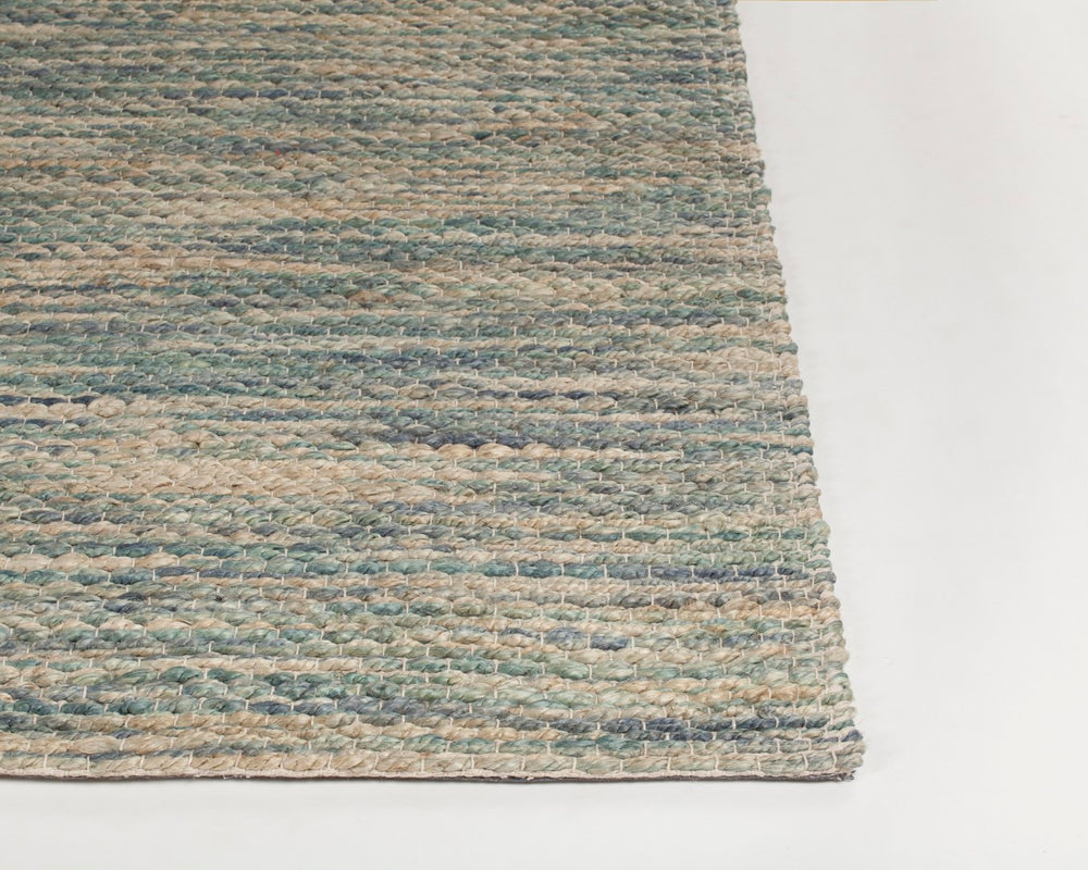 Chandra Rugs Hand-woven Contemporary Rug - Eco-friendly Jute & Cotton Blend, Luxurious Texture For Modern Spaces Blue,Natural Jute,Cotton Tes46401-576