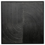 Karina Living Acrylic Paint on Plastered Wood Panel - Black Wood Float Frame