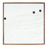 Karina Living B Acrylic Paint Over Fabric on Plastered Wood Panel - Natural Wood Float Frame