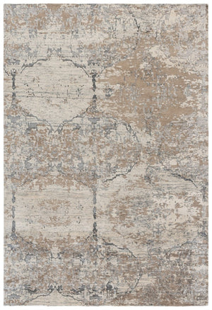 Safavieh Tiffany Hand Knotted Oriental Area Rug in Soft Grey Beige for Living Rooms TFN212A