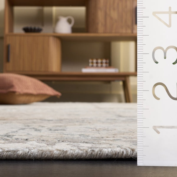 Safavieh Tiffany Hand Knotted Oriental Area Rug in Soft Grey Beige for Living Rooms TFN212A