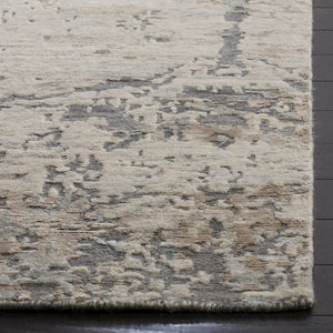 Safavieh Tiffany Hand Knotted Oriental Area Rug in Soft Grey Beige for Living Rooms TFN212A