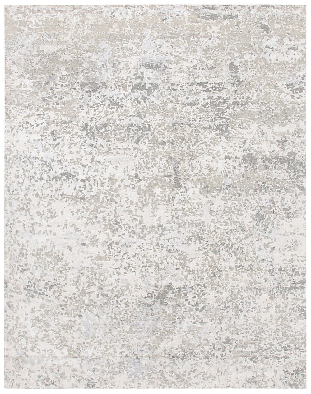 Safavieh Tiffany Hand-Knotted Silver Accent Rug 1'X1'6" – Wool-Cotton-Viscose Blend, Soft Durable Minimalist Style TFN612A-0116
