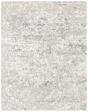 Safavieh Tiffany Hand-Knotted Silver Accent Rug 1'X1'6" – Wool-Cotton-Viscose Blend, Soft Durable Minimalist Style TFN612A-0116
