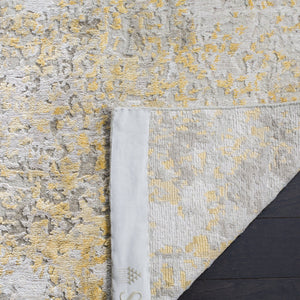 Safavieh Tiffany Hand-Knotted Beige Grey Accent Rug 12X18, 60% Wool Low-Profile 3/8" Pile For Entryway Layering TFN612B-0116