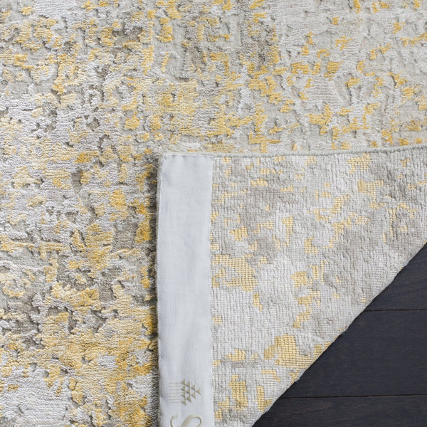 Safavieh Tiffany Hand-Knotted Beige Grey Accent Rug 12X18, 60% Wool Low-Profile 3/8" Pile For Entryway Layering TFN612B-0116