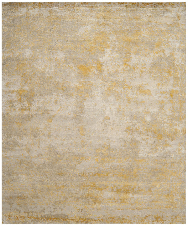 Safavieh Tiffany Hand-Knotted Beige Grey Accent Rug 12X18, 60% Wool Low-Profile 3/8" Pile For Entryway Layering TFN612B-0116