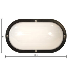 Thomas Lighting Port Outdoor Wall Sconce Polycarbonate Shade Oil Rubbed Bronze Modern Entryway Light 4.25 inches TG500171