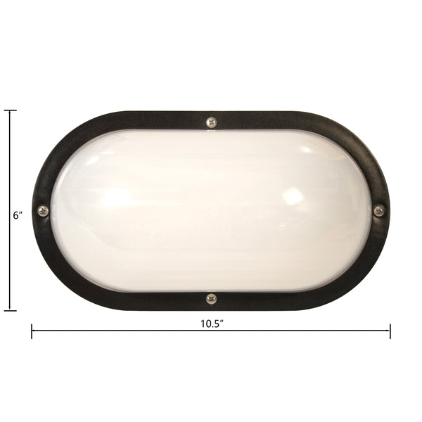 Thomas Lighting Port Outdoor Wall Sconce Polycarbonate Shade Oil Rubbed Bronze Modern Entryway Light 4.25 inches TG500171