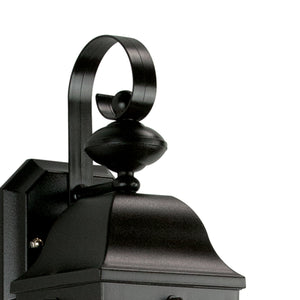Thomas Lighting Bibury Matte Black Outdoor Wall Sconce Cage Lantern for Porches and Entryways TG600176