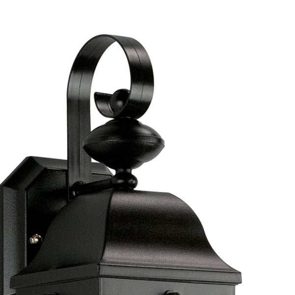 Thomas Lighting Bibury Matte Black Outdoor Wall Sconce Cage Lantern for Porches and Entryways TG600176