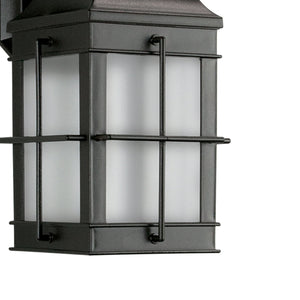 Thomas Lighting Bibury Matte Black Outdoor Wall Sconce Cage Lantern for Porches and Entryways TG600176