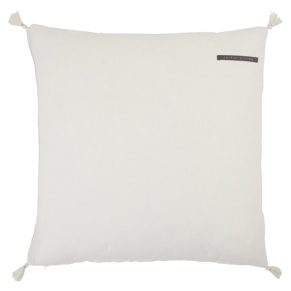 Jaipur Living Jaipur Living Taiga Linen Throw Pillow Tribal Embroidery Tassels Square Accent Down PLW103595