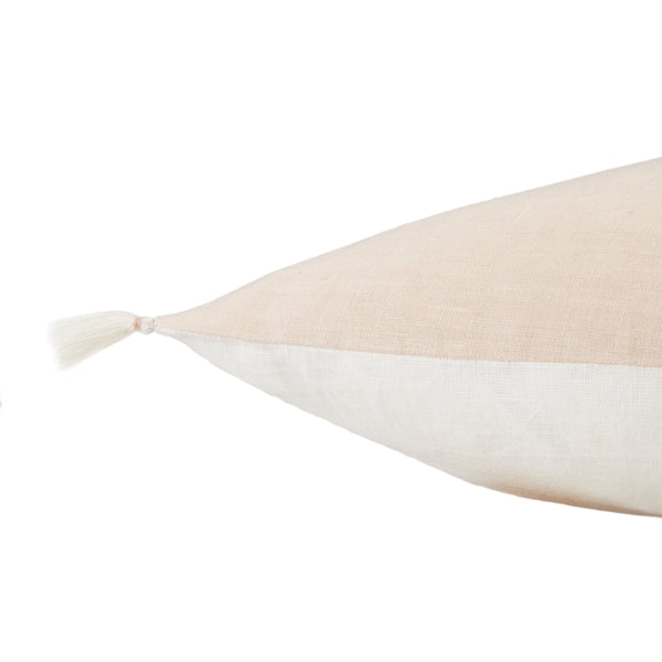 Jaipur Living Jaipur Living Linen Pillow Cover with Tribal Embroidery and Tassel Accents for Bedroom PLC102368