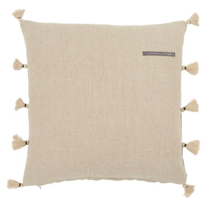Jaipur Living Jaipur Living Linen Stripe Pillow Cover with Tribal Embroidery and Tassel Trim PLC102366