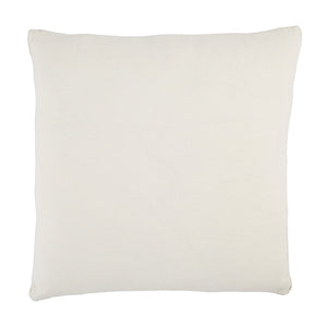 Jaipur Living Jaipur Living Taiga Linen Throw Pillow Tribal Bordered 24 Inch Square Boho Accent Ivory Down PLW103593