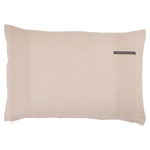 Jaipur Living Jaipur Living Rosario Linen Lumbar Pillow Pleated Blush Accent for Sofa or Bed Poly Fill PLW103598