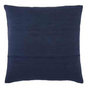 Jaipur Living Jaipur Living Ortiz Linen Throw Pillow Tonal Embroidery Neutral Greige Organic Modern Dark Blue Down PLW103467