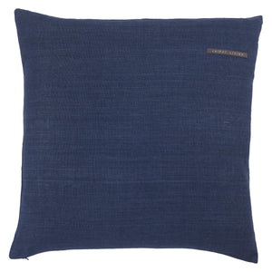 Jaipur Living Jaipur Living Ortiz Linen Throw Pillow Tonal Embroidery Neutral Greige Organic Modern Dark Blue Down PLW103467