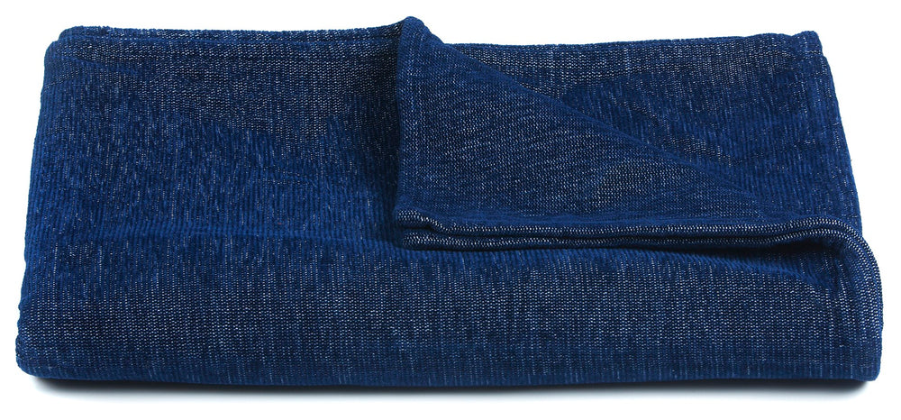 Chandra Rugs Handcrafted Polyester Throw - Luxurious, Cozy, And Stylish Blanket For Home Décor And Comfort Blue Polyester,Cotton Th-lul51610