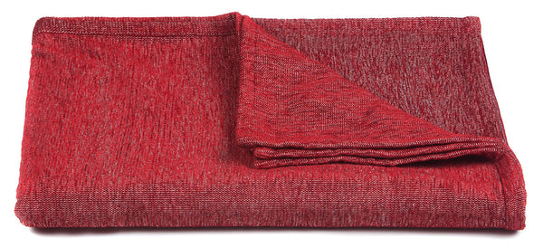 Chandra Rugs Handcrafted Polyester Throw - Luxurious Softness And Artisanal Charm For Cozy Living Spaces Red Polyester,Cotton Th-lul51612