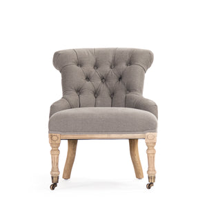 Fulbert Chair Natural Oak, Grey Cotton TH034-Z E255 A084 Zentique