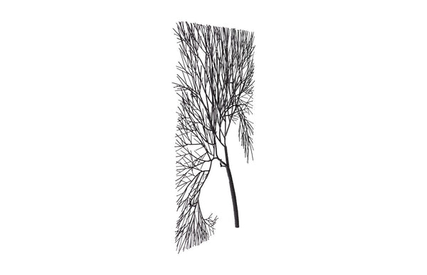Phillips Collection Wire Tree Wall Art Sculpture - Modern Organic Design for Striking Home Decor & Gallery Walls Rectangular, Metal, Black TH100388