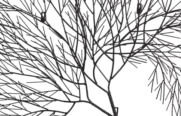 Phillips Collection Wire Tree Wall Art Sculpture - Modern Organic Design for Striking Home Decor & Gallery Walls Rectangular, Metal, Black TH100388