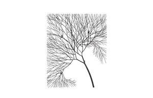 Phillips Collection Wire Tree Wall Art Sculpture - Modern Organic Design for Striking Home Decor & Gallery Walls Rectangular, Metal, Black TH100388