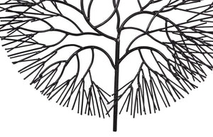 Phillips Collection Wire Tree Wall Art Sculpture - Modern Organic Design for Striking Home Decor & Gallery Walls Small, Circle, Metal, Black TH100392
