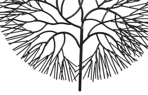 Phillips Collection Wire Branch Circular Metal Wall Sculpture Welded Matte Black Modern Organic Accent TH100392