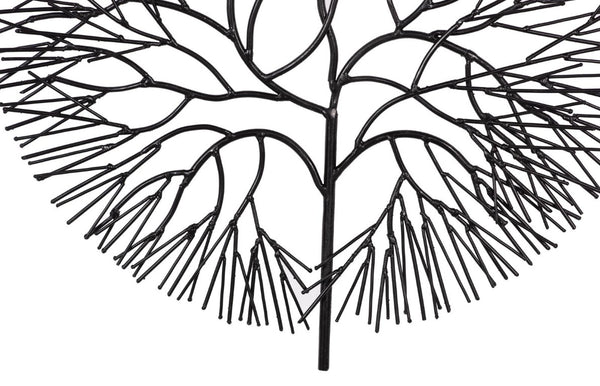 Phillips Collection Wire Branch Circular Metal Wall Sculpture Welded Matte Black Modern Organic Accent TH100392