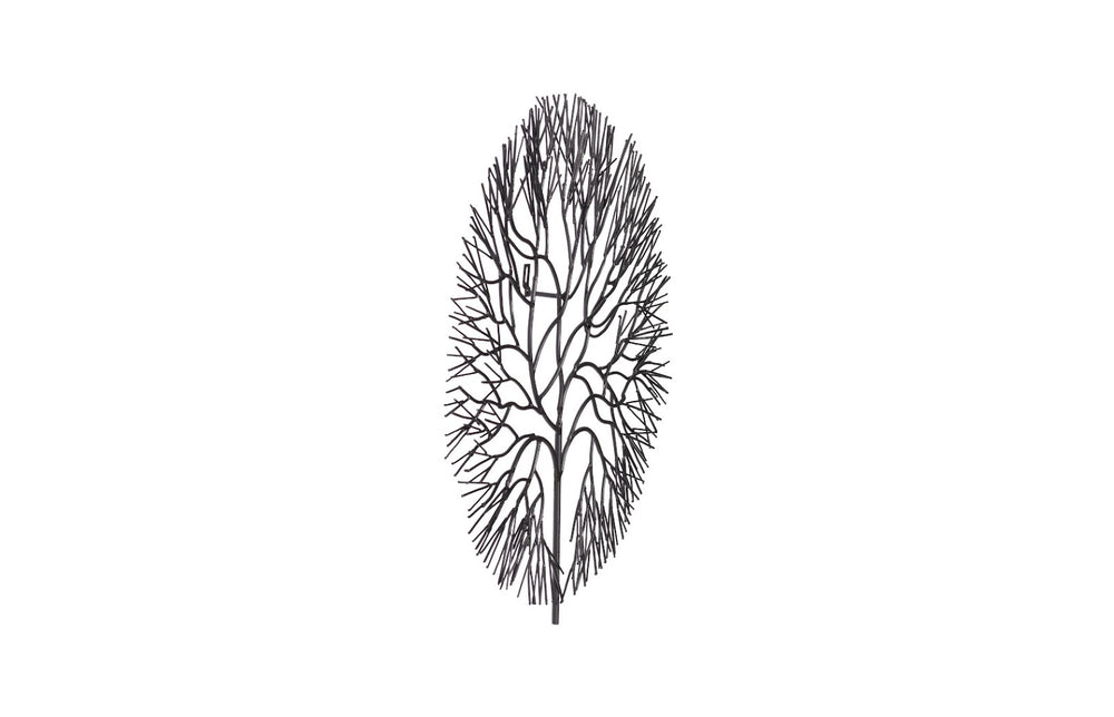 Phillips Collection Wire Tree Wall Art Sculpture - Modern Organic Design for Striking Home Decor & Gallery Walls Medium, Circle, Metal, Black TH100393