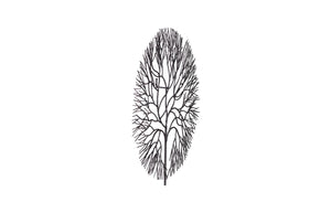 Phillips Collection Wire Tree Wall Art Sculpture - Modern Organic Design for Striking Home Decor & Gallery Walls Medium, Circle, Metal, Black TH100393