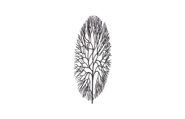 Phillips Collection Wire Tree Wall Art Sculpture - Modern Organic Design for Striking Home Decor & Gallery Walls Medium, Circle, Metal, Black TH100393