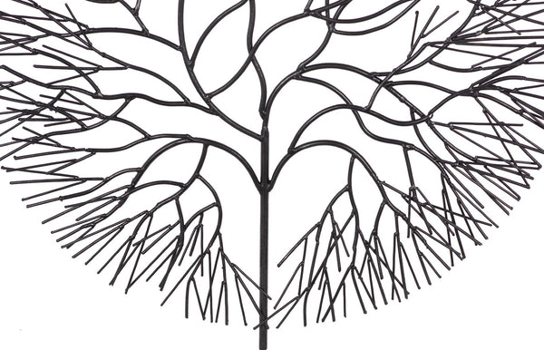 Phillips Collection Wire Tree Wall Art Sculpture - Modern Organic Design for Striking Home Decor & Gallery Walls Medium, Circle, Metal, Black TH100393