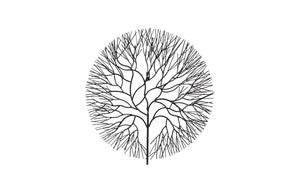 Phillips Collection Wire Tree Wall Art Sculpture - Modern Organic Design for Striking Home Decor & Gallery Walls Medium, Circle, Metal, Black TH100393