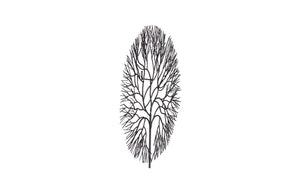 Phillips Collection Wire Tree Circular Metal Wall Sculpture Welded Black Branches Organic Modern Decor Medium TH100393