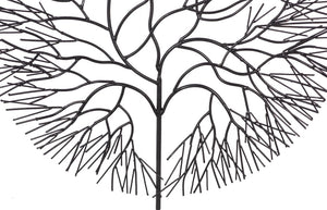 Phillips Collection Wire Tree Circular Metal Wall Sculpture Welded Black Branches Organic Modern Decor Medium TH100393