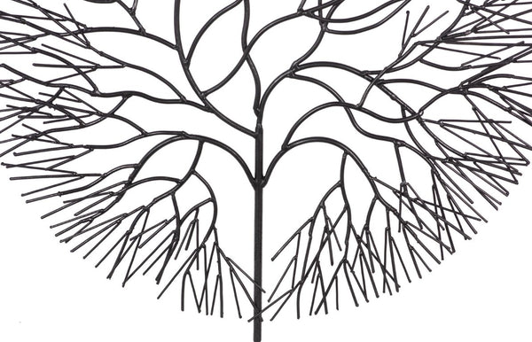 Phillips Collection Wire Tree Circular Metal Wall Sculpture Welded Black Branches Organic Modern Decor Medium TH100393